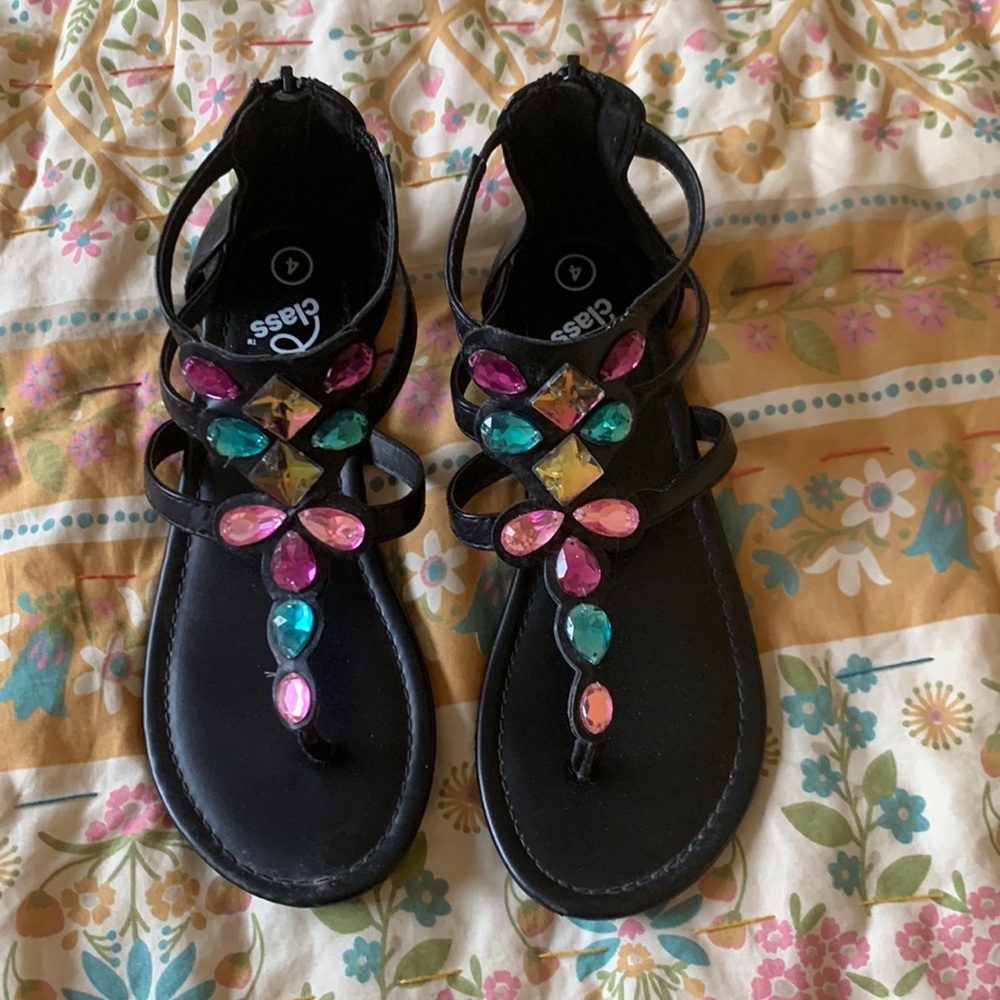 Bejeweled sandals